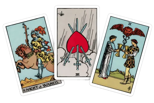 3-Card Tarot Reading bonus included with Eva Bloom Soulmate Sketch