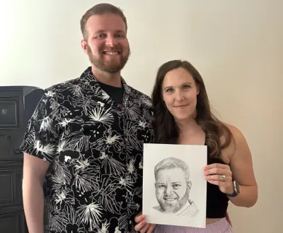 Ronald and Arlene, Eva Bloom Soulmate Sketch customers